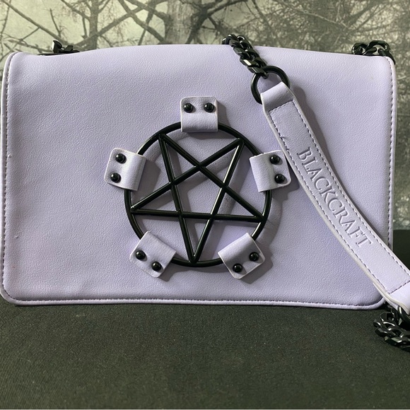 Handbags - BLACKCRAFT Purple Pentagram Crossbody Bag